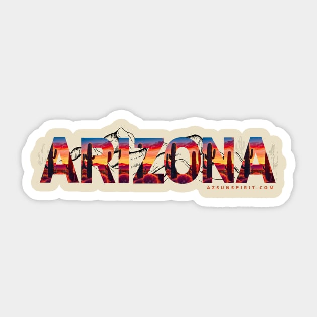 Arizona Sun Spirit Simply Arizona Sticker by Arizona Sun Spirit